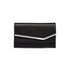 Clutch da donna nera con dettaglio in metallo frontale Lora Ferres, Borse e accessori Donna, SKU b514000350, Immagine 0